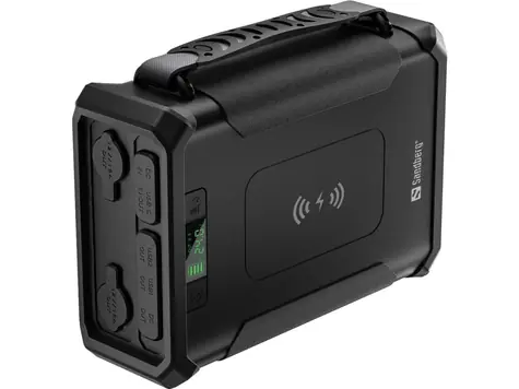 Sandberg Survivor Powerbank 8in1 schwarz / Taschenlampe / 96000mAh / 2x USB-A / USB-C / IPX4