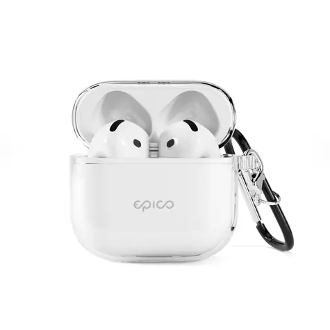 Epico Transparent Cover Case für Apple AirPods 4/4(ANC) weiß transparent 