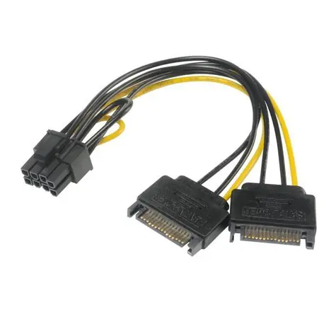 Akasa - SATA-Stromversorgung auf 6+2-Pin-PCIe-Adapter