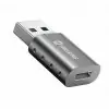 Graugear Adapter USB-A (M) - USB-C (F) Aluminium