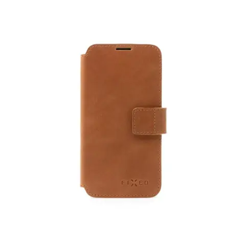 FIXED ProFit Book-Type Ledertasche für Samsung Galaxy S25 Ultra braun