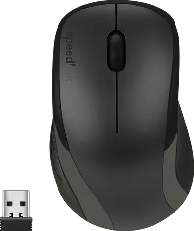 KAPPA Mouse - Kabellos schwarz / kabellose Maus / optisch / 1200 DPI / 3 Tasten / 2,4 GHz 