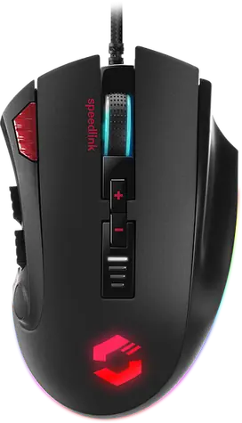 TARIOS RGB Gaming Mouse schwarz / Gaming-Maus / optisch / 12000 DPI / 12 Tasten / USB-A / 1,8m