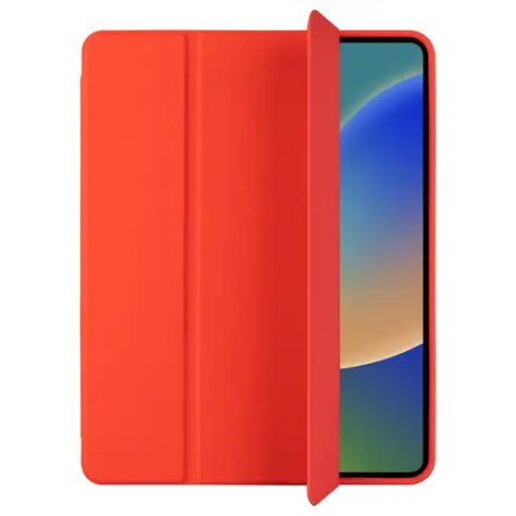 FIXED Padcover+ Hülle für Apple iPad Pro 11" (2024) mit Ständer und Pencil Case rot