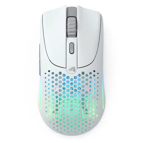 Glorious Model O 2 Wireless weiß / kabellose Gaming-Maus / 26000 DPI / BT + 2,4 GHz Dongle / 6 Tasten / RGB