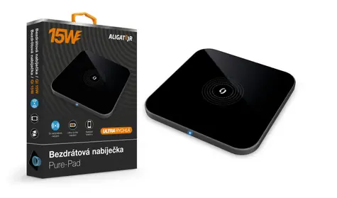 Aligator Wireless Charger Premium 15W / schwarz