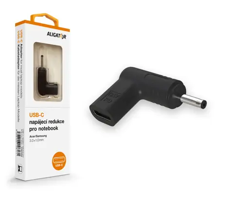 Aligator USB-C Netzteil 3,0 x 1,0 mm für Acer/ Samsung Laptops