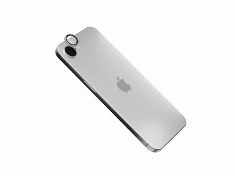 FIXED Kamera-Glaslinsenschutz für Apple iPhone 16e Space Grau