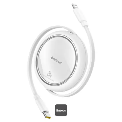 Baseus Free2Pull (P10364501211-00) USB-C/Lightning-Datenkabel 20 W 1 m weiß