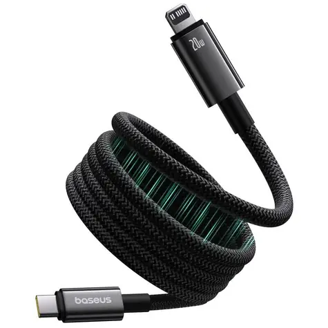 Baseus Tungsten (P10319805111-01) Magnetisches Ladekabel USB-C/Lightning 20W 1m schwarz