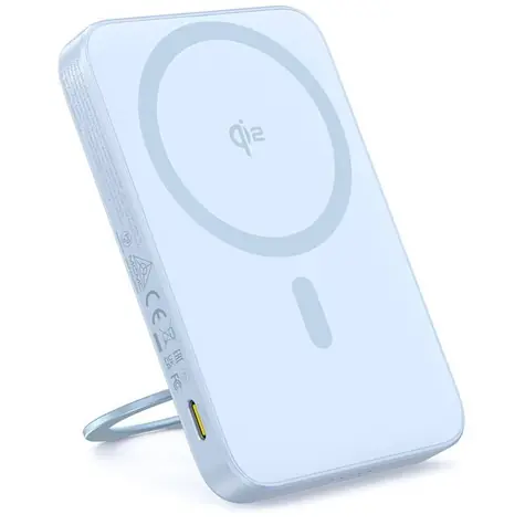 Baseus PicoGo Qi2 mit drehbarem Ständer 5000mAh 20W blau / Powerbank / USB-C / Qi2 / Magsafe