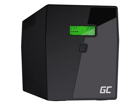 Grüne Zelle 2000VA | 1200W / Notstromversorgung / 2-6ms / 2 x 12V/9Ah / 4X Schuko
