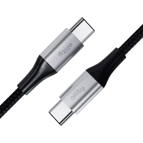 Allity AUC-01 Datenkabel USB-C/USB-C 1m 100W schwarz