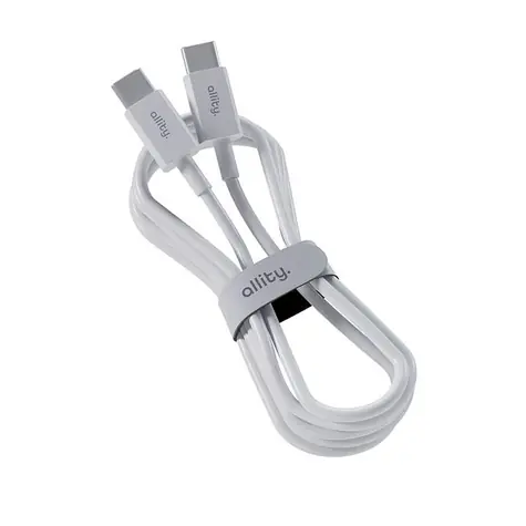 Allity AUC-03 Datenkabel USB-C/USB-C 2m 100W weiß