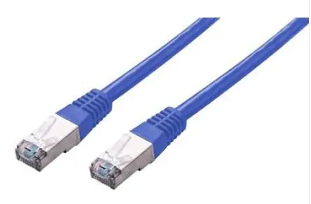 C-tech Patchkabel Cat5e FTP Kabel 0,25 m blau