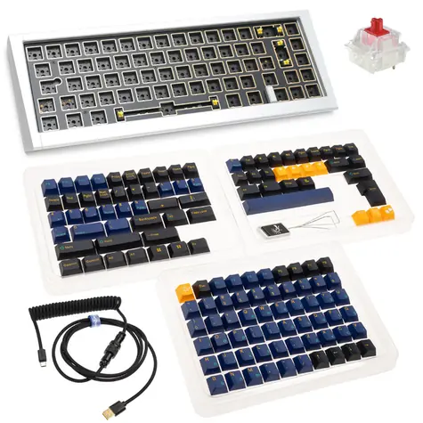 Ducky Outlaw 65 Barebone / RGB / ANSI-Layout / 1100 g / silber