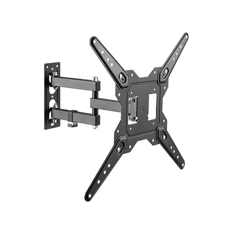 Brateck LPA68-443 schwarz / Ausziehbare Wandhalterung für TV 23"-55" / verstellbar / Tragkraft 30kg