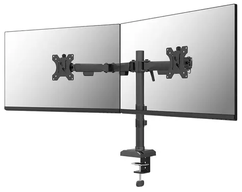 Neomounts DS60-600BL2 schwarz / Dual-Monitor-Tischhalterung / Größe 10-32" / Tragkraft 16 kg