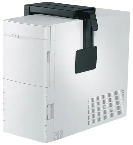 Neomounts CPU-D100BLACK schwarz / PC-Halter unter dem Schreibtisch / PC-Höhe 30-53 cm / PC-Breite 8-22 cm / Tragkraft 30 kg