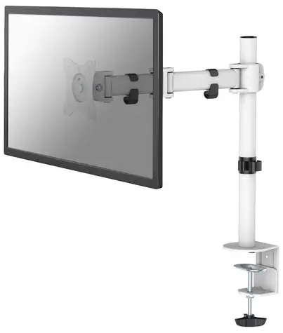 Neomounts NM-D135WHITE weiß / Desktop-Monitorhalterung / Größe 10-30" / VESA 75x75 - 100x100 / Tragkraft 8 kg
