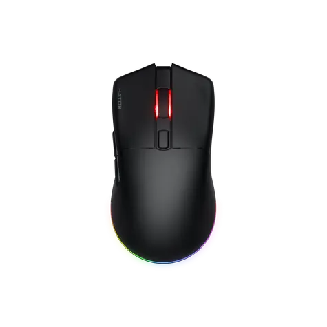Hator HTM630 Pulsar 3 schwarz / kabellose Gaming-Maus / optisch / 12000 DPI / 6 Tasten / 2,4 GHz / Bluetooth / USB