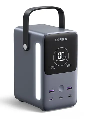 Ugreen 25286 Powerbank grau / 48000mAh / 300W / 3x USB-C / 2x USB-A