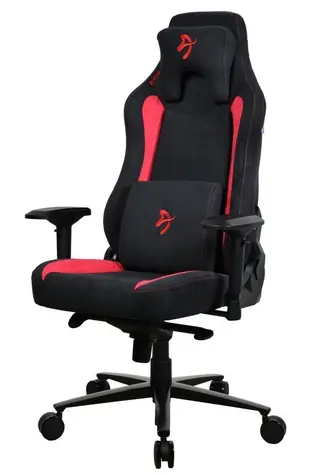 Arozzi VERNAZZA Supersoft Red / Gamingstuhl / Stoffpolster / schwarz-rot / Belastbarkeit 145kg