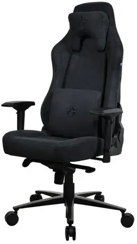 Arozzi VERNAZZA Supersoft Pure Black / Gamingstuhl / Stoffbezug / schwarz / Tragkraft 145kg