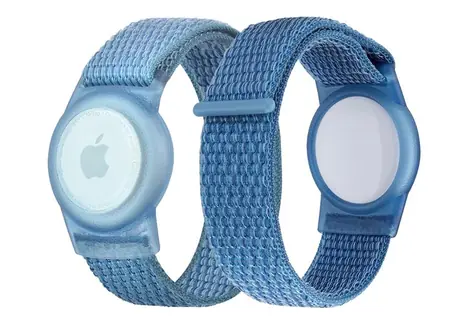 Mobile Origin Armband für Apple AirTag blau