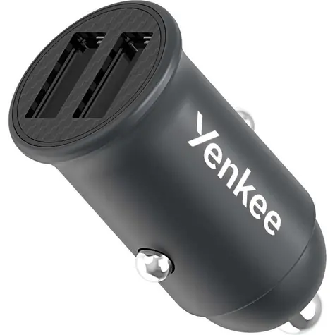 YENKEE YAC 2012 USB schwarz / Autoladegerät / 2x USB-A / max. 20 W / 4 A 