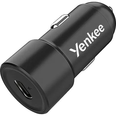 YENKEE YAC 2035 schwarz / Autoladegerät / USB-C / 20W