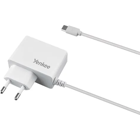 YENKEE YAC 2027WH weiß / Ladegerät / USB-C / 2A / 10W / 1,3m