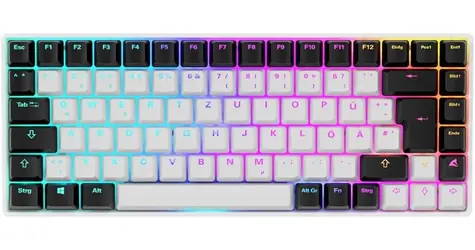 Sharkoon Skiller SGK50 S3 weiß / Gaming-Tastatur / mechanisch / Gateron Brown / USB / 1,5 m / DE-Layout