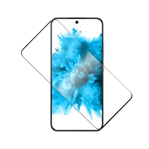 FIXED Vollflächige Displayschutzfolie aus gehärtetem Glas für XIAOMI Redmi Note 14 Schwarz