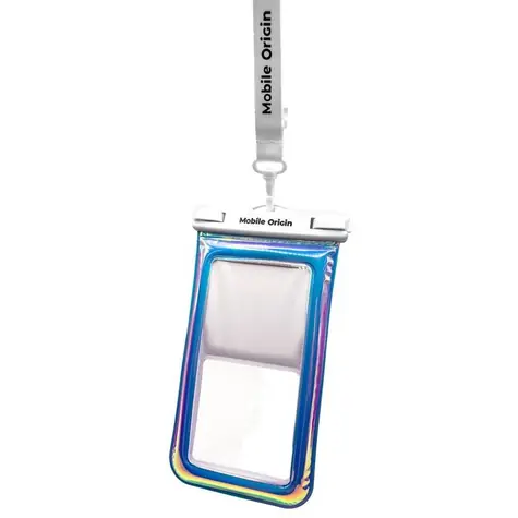 Mobile Origin Waterproof Floating Case 6.8" - Glitzer/Weiß / wasserdichte Universalhülle