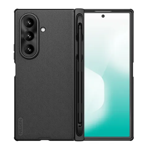 Nillkin Super Frosted FOLD Magnetische Stiftschlitz-Rückseite für Samsung Galaxy Z Fold 7 Schwarz