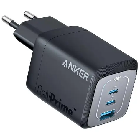 Anker Prime schwarz / Wandladegerät / 2xUSB-C / 1xUSB / GaN 67W
