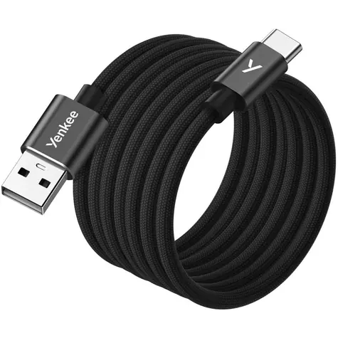 YENKEE YCU MAGNETIC 04 Kabel USB-A (M) - USB-C (M) 1,5 m schwarz / 18 W / 480 Mb/s