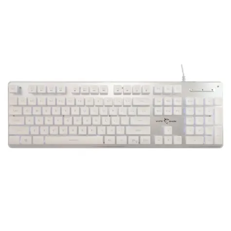 White Shark GK-003241 TACHI weiß / Gaming-Folientastatur / US-Layout / USB / LED