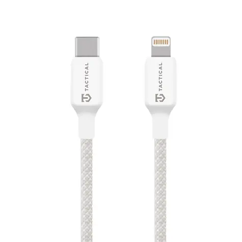 Tactical Stitch Thread Cable USB-C/Lightning 2m Weiß