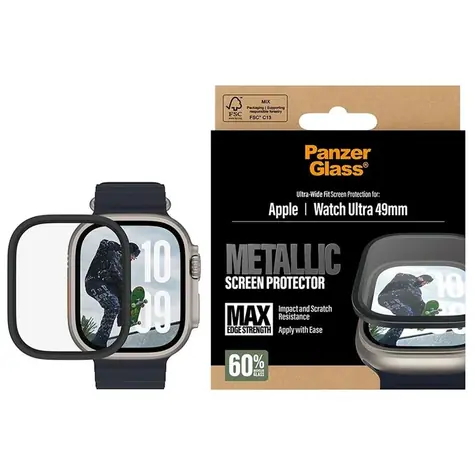 PanzerGlass Apple Watch Ultra Schutzglas mit Metallrahmen