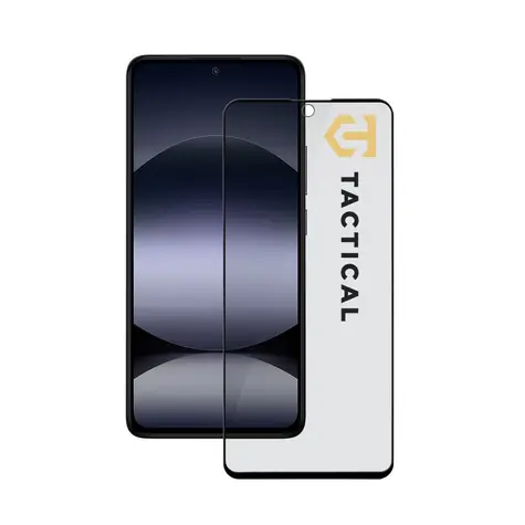 Tactical Sichtschutzglas (Stealth 5D-Glas) für XIAOMI Redmi Note 14 4G/5G/ POCO X7 Pro 5G, Schwarz
