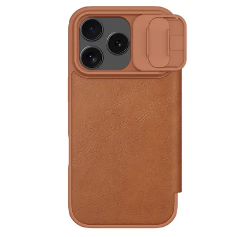 Nillkin Qin Book PRO Hülle für Apple iPhone 17 Pro Braun