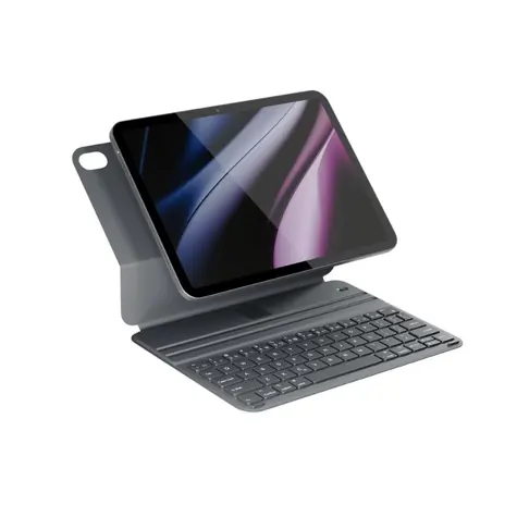 Epico UltraBoard flache Hülle mit Tastatur EK20 für Apple iPad 10,9" (2022)/11" (A16) grau / US / lange Akkulaufzeit