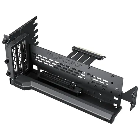 PHANTEKS Premium PCIe Gen 5 schwarz / Vertikaler Grafikkartenhalter / DRGB + PCIe 5.0 Riser-Kabel - 220 mm