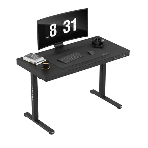 Mark Adler Leader 8.2 schwarzer elektrischer Schreibtisch / 120 x 60 x 72-118 cm / USB & USB-C