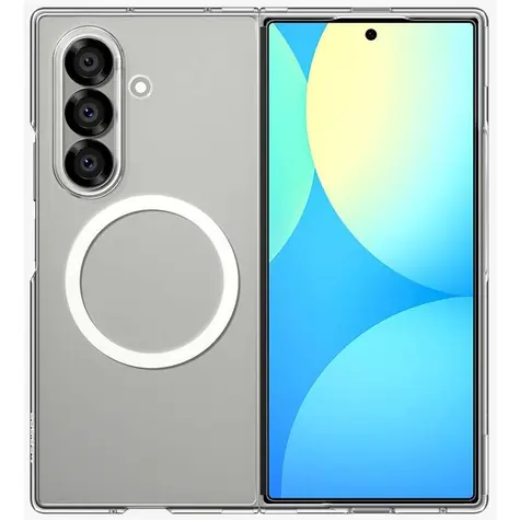 Spigen Air Skin MagSafe Schutzhülle für Samsung Galaxy Z Fold7, durchsichtig weiß