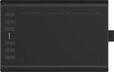 Huion H1060P schwarz / Grafiktablett / 254 x 158,8 mm / 5080 LPI / 8192 Druckstufen / microUSB