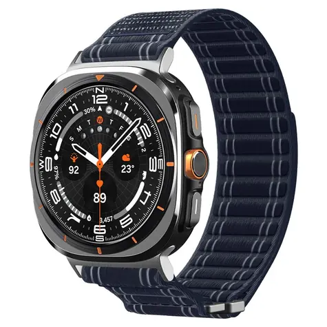 Spigen Stoffarmband (Klettverschluss) für Samsung Galaxy Watch Ultra 47 mm blau