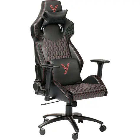 YENKEE YGC 110RD GHOST schwarz / Gaming-Stuhl / 3D-Armlehnen / Belastbarkeit 130 kg